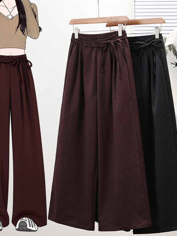 Tailored Trouser Wide - بنطلون نسائي واسع الساق بقصة مستقيمة