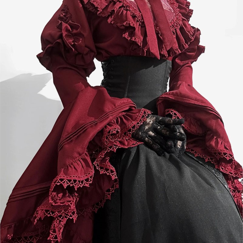 فستان الهالوين باللونين الأسود - مراجعة Women'S Red Formal Wear وسعره