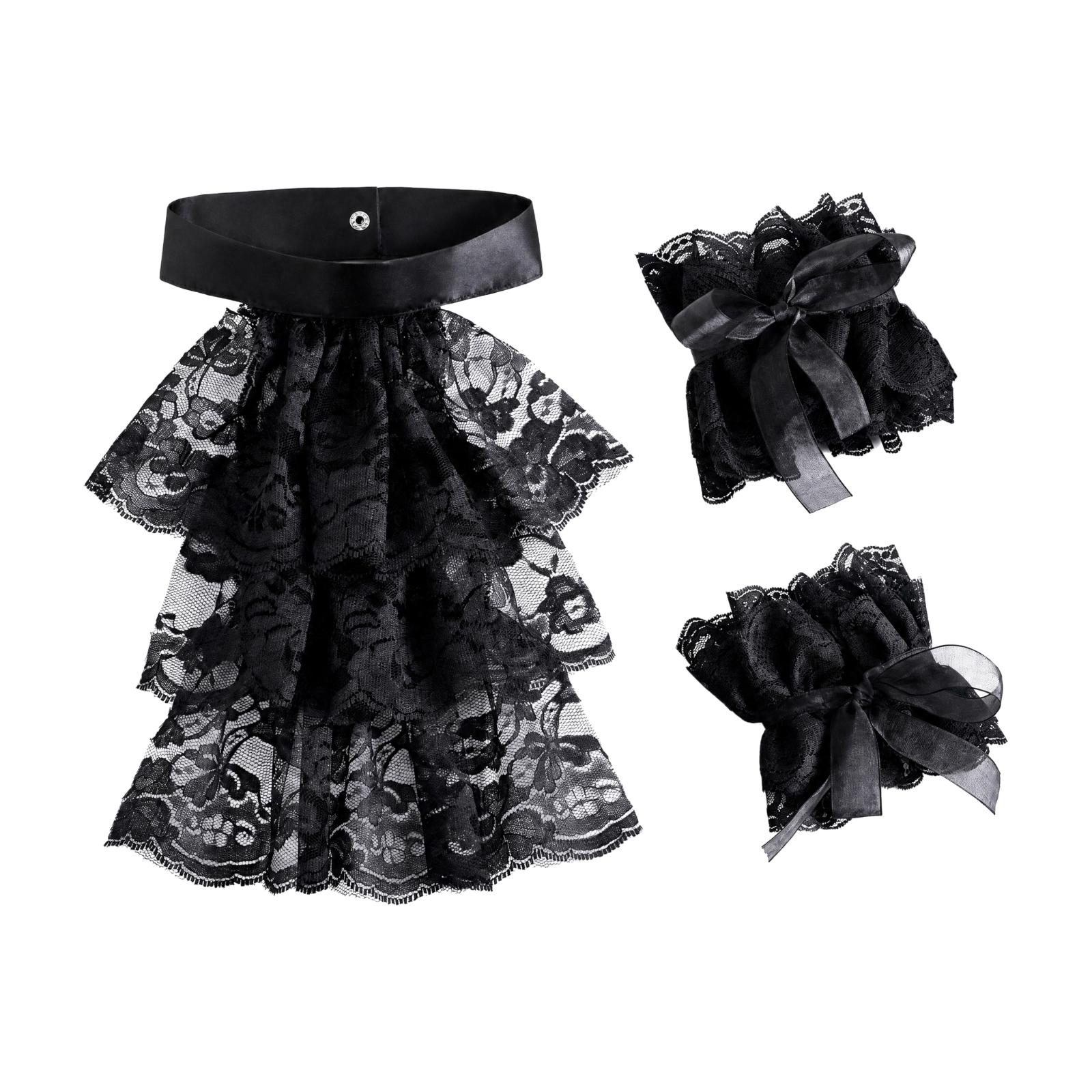 قفازات نسائية بياقة من الدانتي - مراجعة Lace Dress وسعره