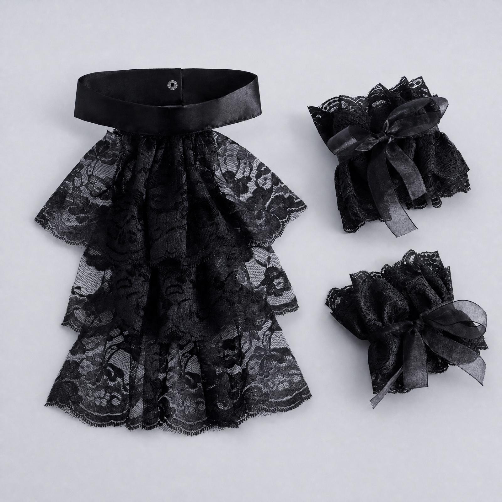 قفازات نسائية بياقة من الدانتي - مراجعة Lace Dress وسعره