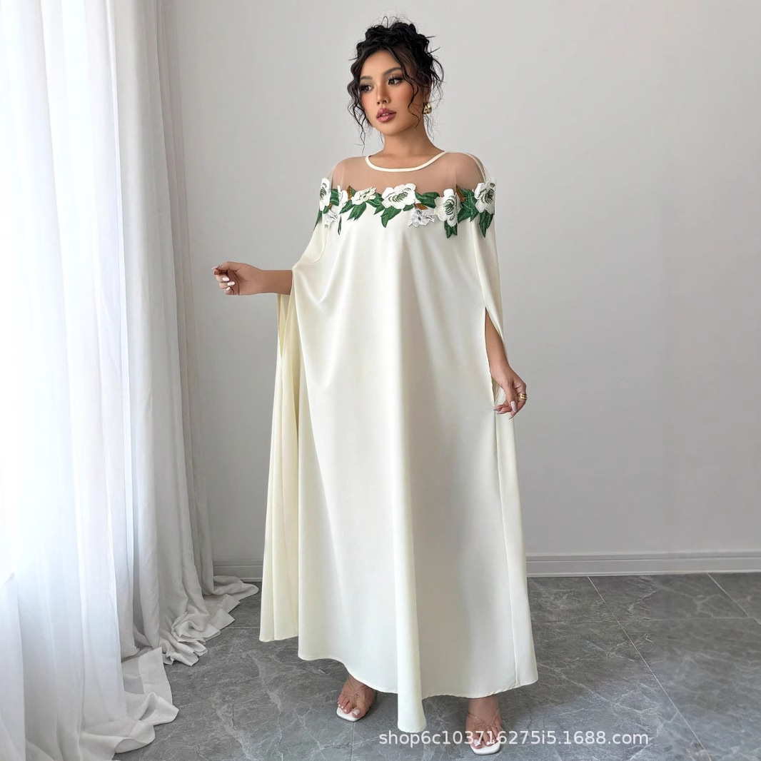 فستان نسائي بتصميم زهري فريد و - مراجعة Midi Dress وسعره