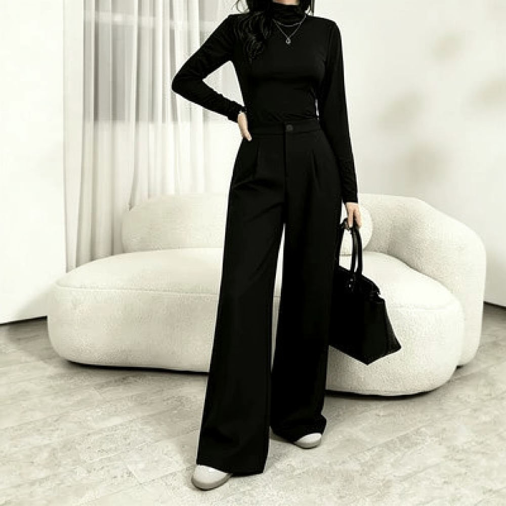 بنطلون بدلة نسائي واسع الساق ب - مراجعة Tailored Trouser Wide وسعره