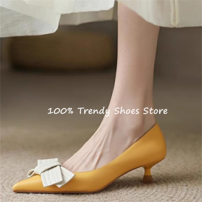 فراشة عقدة ديكور المرأة الانزل - مراجعة Womens Heels وسعره